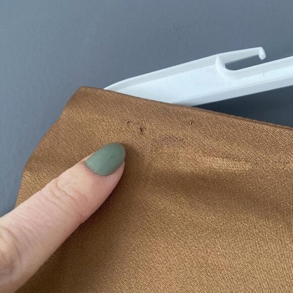 Champagne Satin Midi Skirt Quiet Luxury Capsule Holiday - Picture 4 of 12